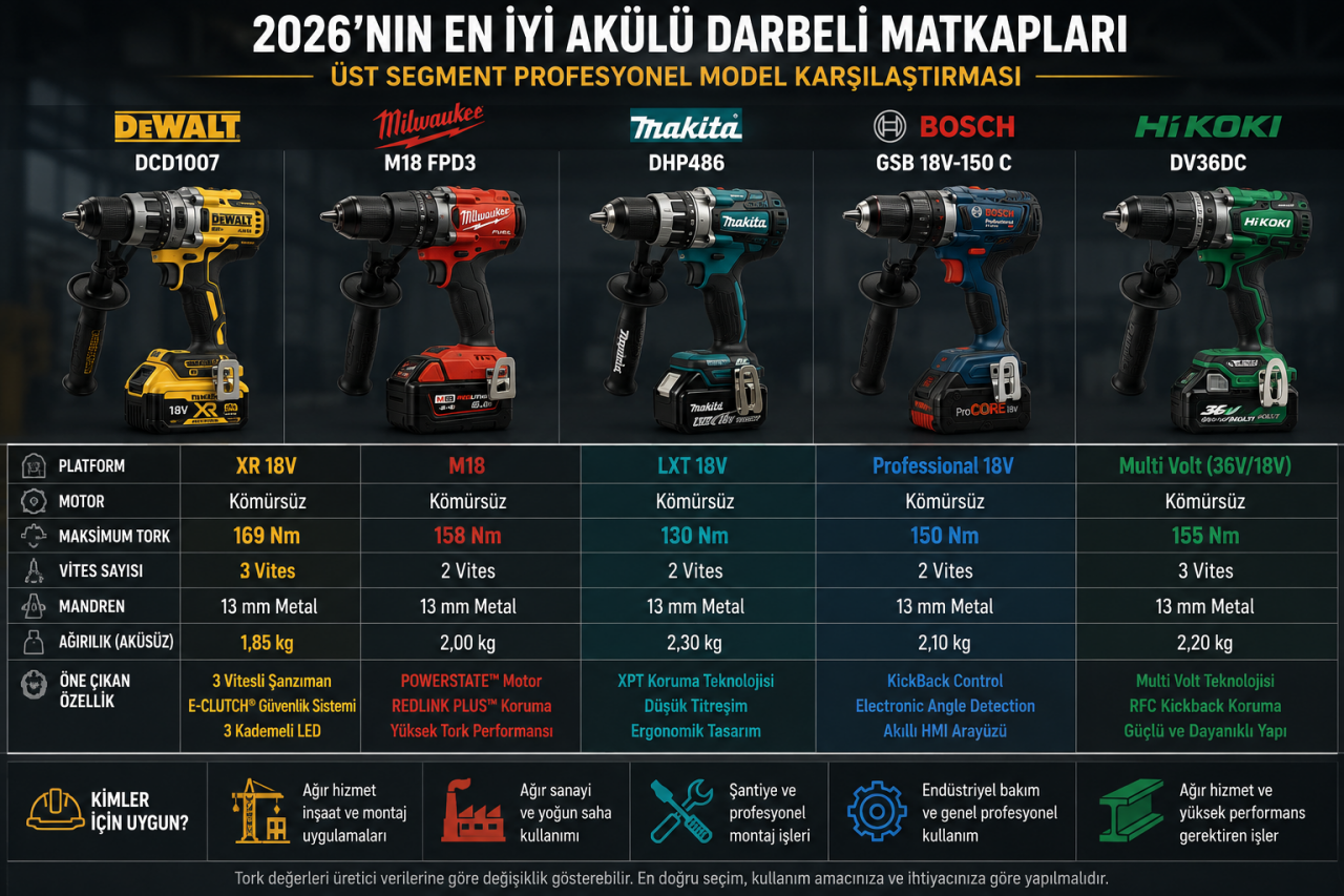 2026'nın En İyi Akülü El Aleti Markaları: Karşılaştırmalı Usta Rehberi