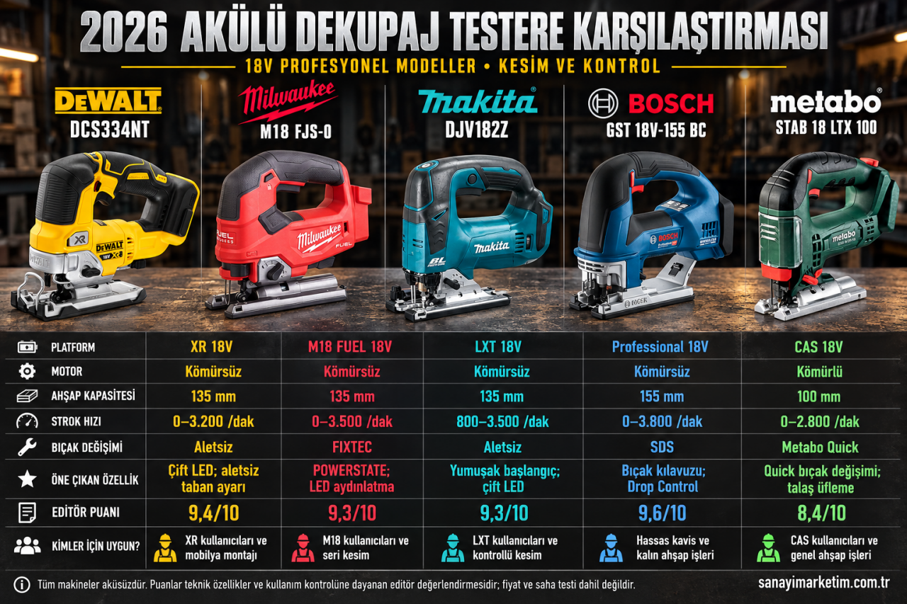 Akülü El Aletleri Karşılaştırması: 2026 Rehberi