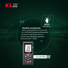 KLLZM120B 120m Profesyonel Bluetooth Kameralı Lazer Metre - Lazer Mesafe Ölçer