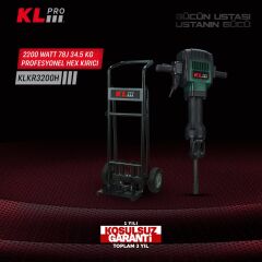 KLPRO KLKR3200H 2200 Watt 78J 34.5 Kg Profesyonel Hex Kırıcı