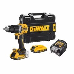 Dewalt DCD805D2T-QW 18V 2.0Ah Kömürsüz Çift Akülü Darbeli Matkap