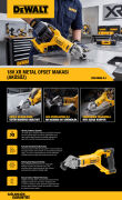 DEWALT DCS496N-XJ 18V XR Metal Ofset Makası (Aküsüz)