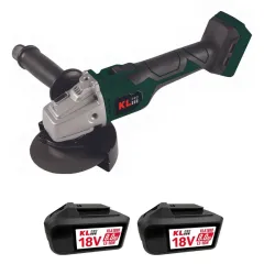 KLPRO KLAT18BS 18V Şarjlı 115 mm Kömürsüz  Avuç Taşlama 8.0 Ah (2 x KLA1880 Batarya ve 1 x 4.5 A Şarj Cihazı)
