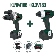 KLPRO KLNM18B + KLDV18B 18V 2.0Ah İkili Akülü Set