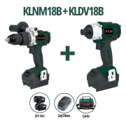 KLPRO KLNM18B + KLDV18B 18V 5.0Ah İkili Akülü Set