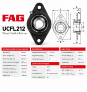 FAG UCFL212 Yataklı Rulman