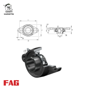 FAG UCFL212 Yataklı Rulman
