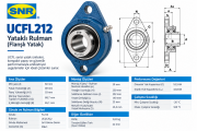 SNR UCFL212 Yataklı Rulman