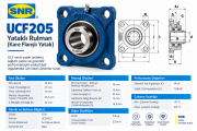 SNR UCF205 Yataklı Rulman