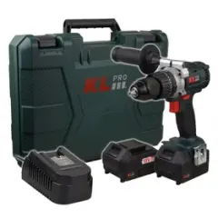 KLPRO KLNM18B 18V Kömürsüz Profesyonel Vidalama Matkap ( Tek Makine ) 5.0 Ah (2 x KLA1850 Batarya ve 1 x 4.5 A Şarj Cihazı)