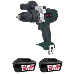 KLPRO KLDM18 18V Profesyonel Darbeli Matkap ( Tek Makine ) 8.0 Ah (2 x KLA1880 Batarya ve 1 x 4.5 A Şarj Cihazı)