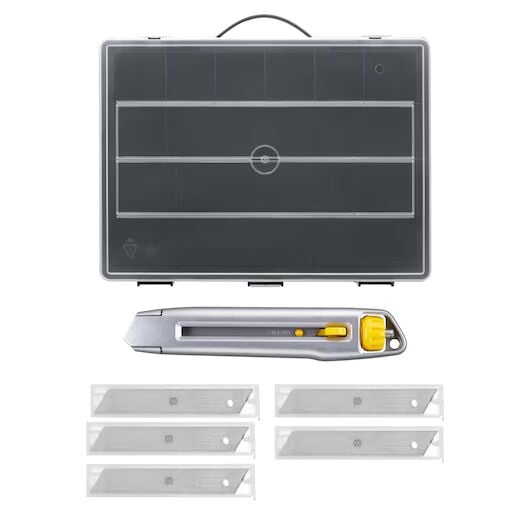 Stanley STHT10018-9 Kırmalı Maket Bıçağı ve Yedek Bıçak Seti