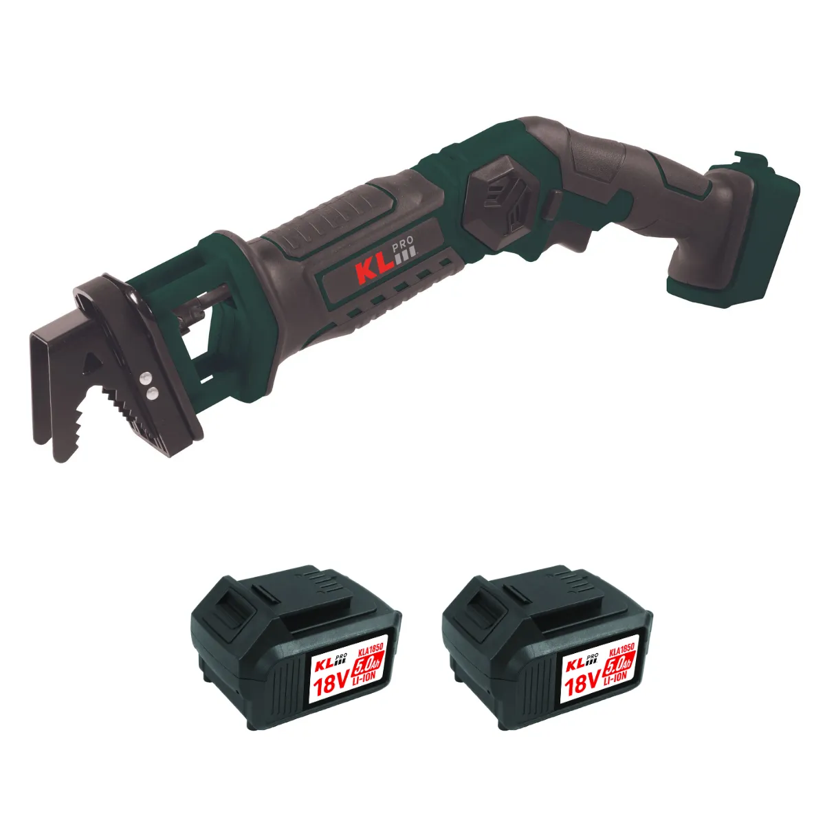 KLPRO KLBTK18 Şarjlı 18V Tilki Kuyruğu Dal Kesme Testeresi 5.0 Ah (2 x KLA1850 Batarya ve 1 x 4.5 A Şarj Cihazı)