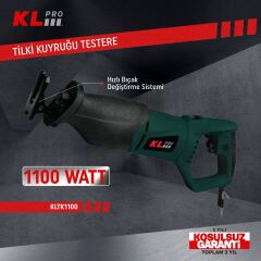 KLPRO KLTK1100 1100 Watt Profesyonel Tilki Kuyruğu Testere