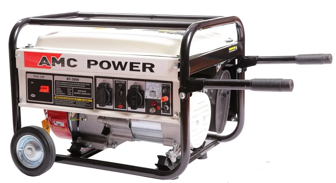 Amcpower 3,5 KVA Benzinli Jeneratör (İpli)