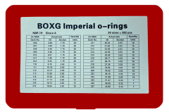 Box G 30 Ölçü 382 Parça İnch Ölçülü Oring Seti