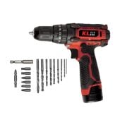KLECO KE2220DM-DB 12V 2.0Ah Şarjlı Darbeli Vidalama  Matkap Çift Akülü ve Çantalı