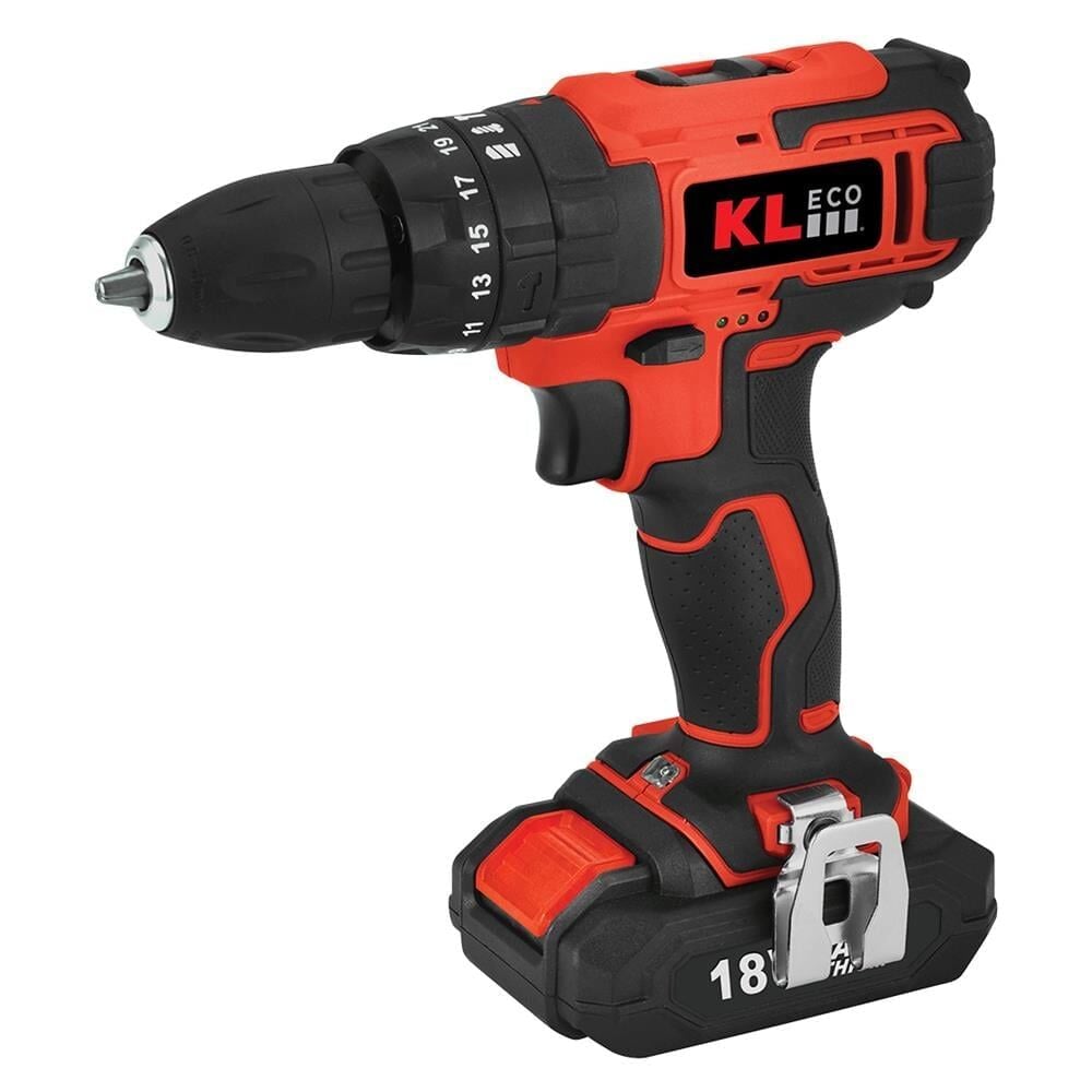 KLECO KE18DM-20DB 18V 2.0Ah Şarjlı Darbeli Çift akülü Vidalama Matkap