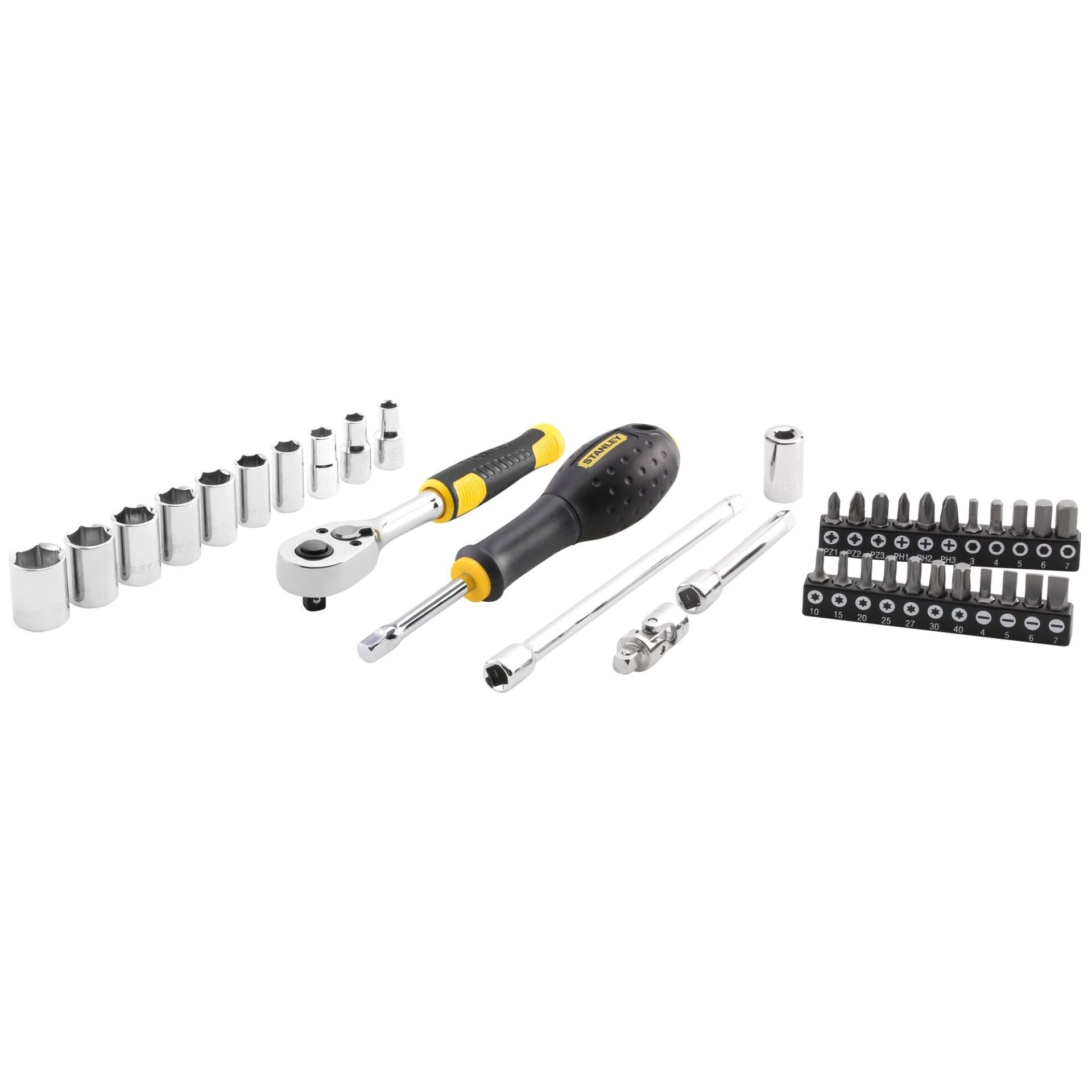 STANLEY STMT82828 38 Parça 1/4'' Lokma ve Bits Uç Seti