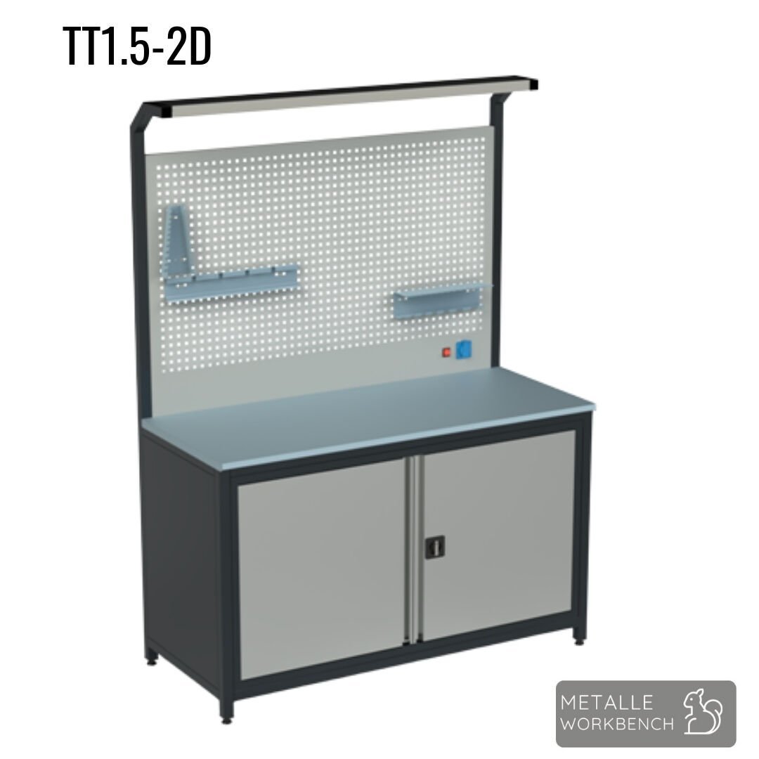 Metalle TT1.5-2D 1,5 Mt 2 Dolap Takım Tezgahı