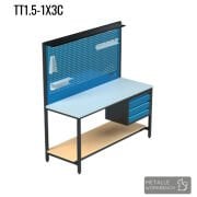 Metalle TT1.5-1X3C 1,5 Mt 3 Çekmece Takım Tezgahı