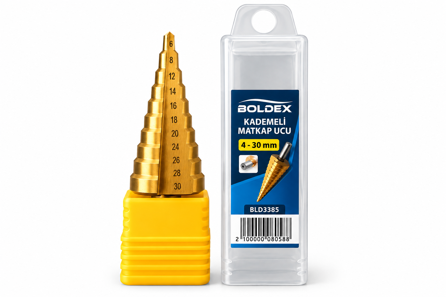 BOLDEX BLD3385 4-30 mm Kademeli Matkap Ucu