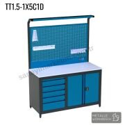 Metalle TT1.5-1X5C1D 1,5 Mt 5 Çekmece 1 Dolap Takım Tezgahı
