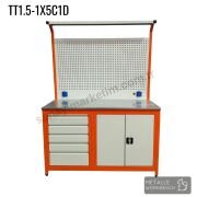 Metalle TT1.5-1X5C1D 1,5 Mt 5 Çekmece 1 Dolap Takım Tezgahı