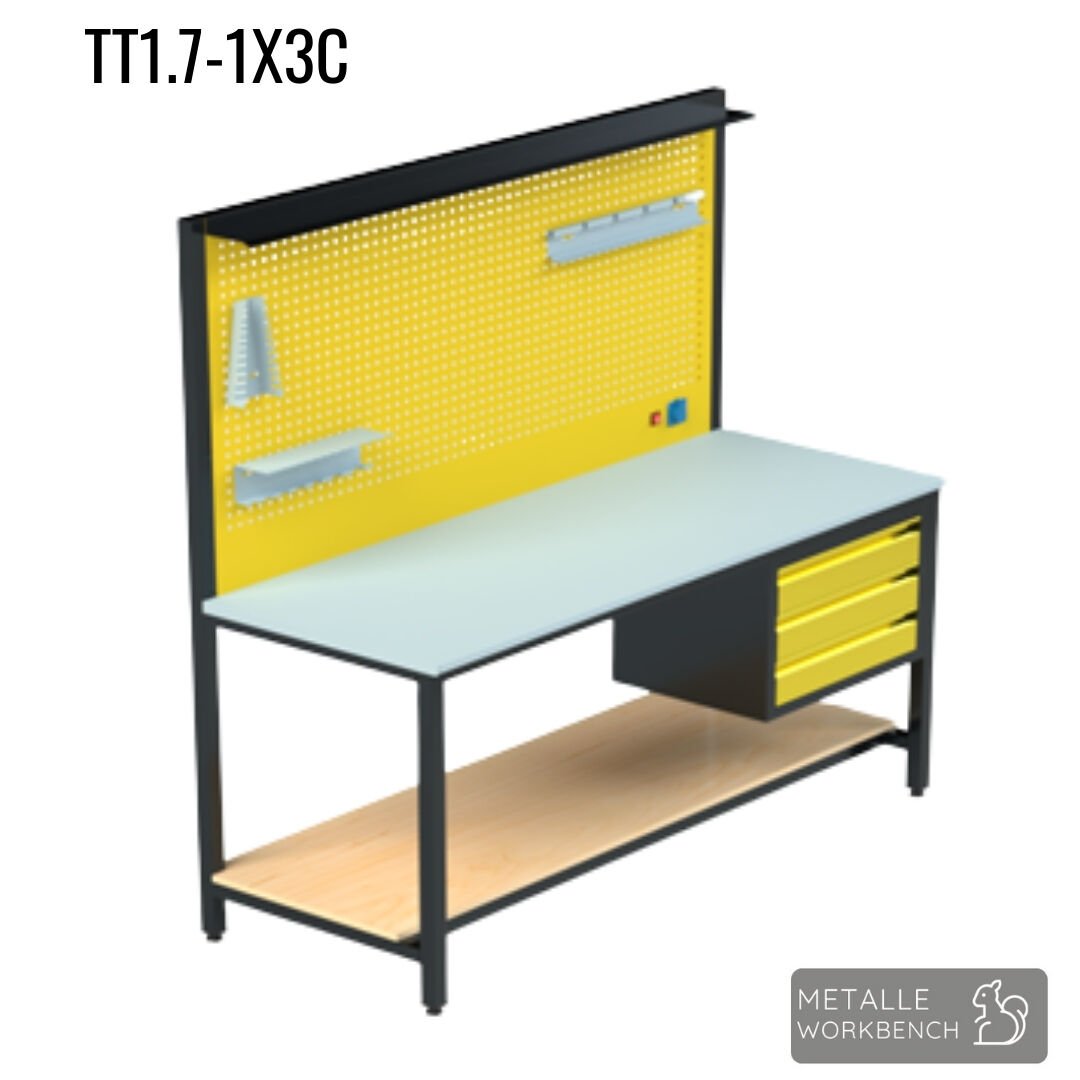 Metalle TT1.7-1X3C 1,7 Mt 3 Çekmece Takım Tezgahı