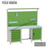 Metalle TT2.0-1X5C1D 2,0 Mt 5 Çekmece 1 Dolap Takım Tezgahı