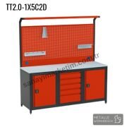 Metalle TT2.0-1X5C2D 2,0 Mt 5 Çekmece 2 Dolap Takım Tezgahı
