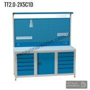 Metalle TT2.0-2X5C1D 2,0 Mt 10 Çekmece 1 Dolap Takım Tezgahı
