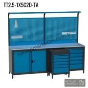 Metalle TT2.5-1X5C2D-TA 2,5 Mt 5 Çekmece 2 Dolap Takım Arabalı Takım Tezgahı