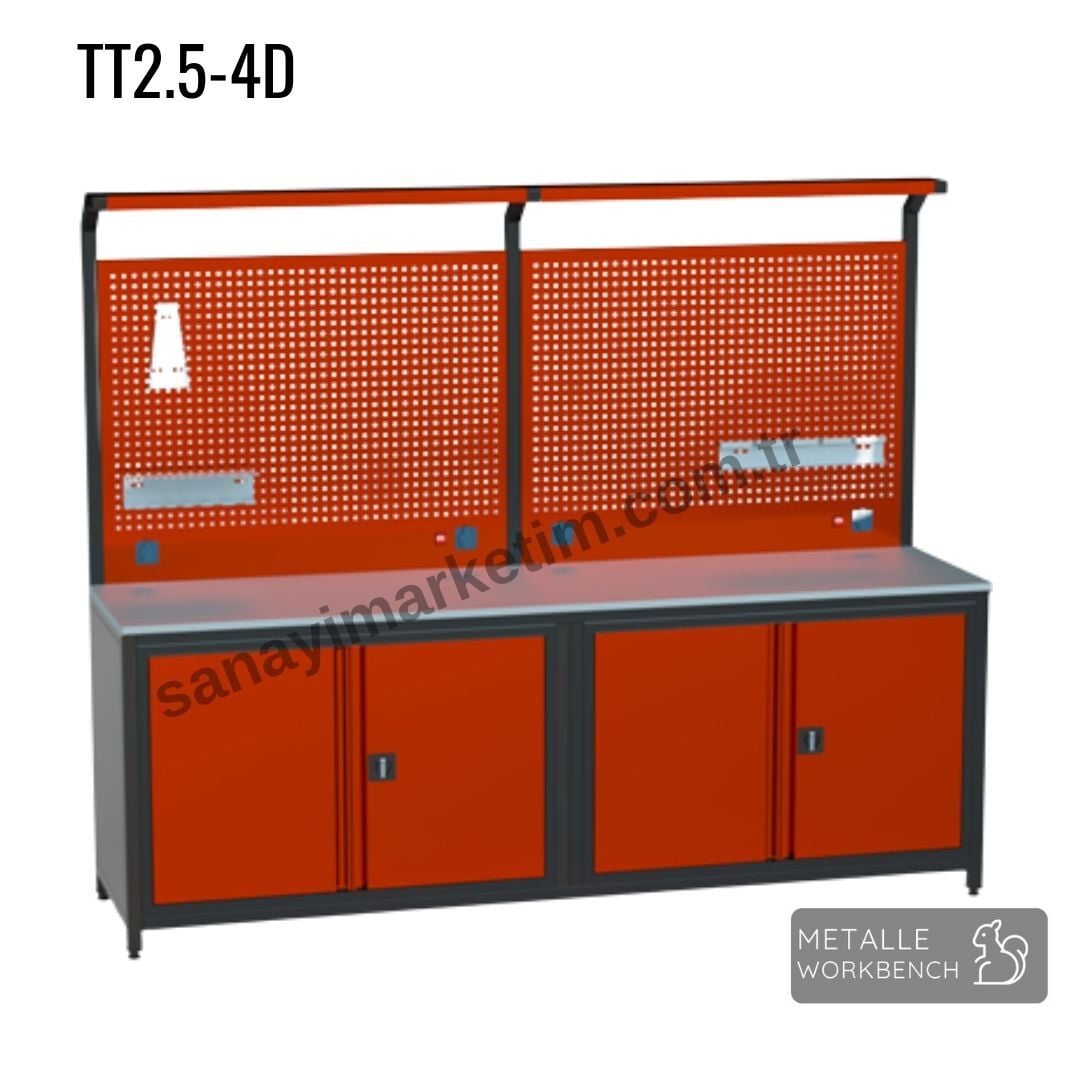 Metalle TT2.5-4D 2,5 Mt 4 Dolap Takım Tezgahı