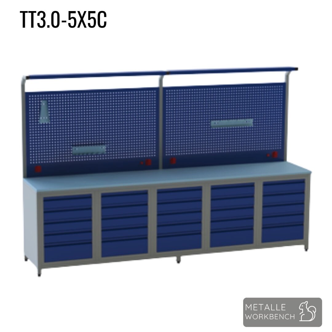 Metalle TT3.0-5X5C 3,0 Mt 25 Çekmece Takım Tezgahı