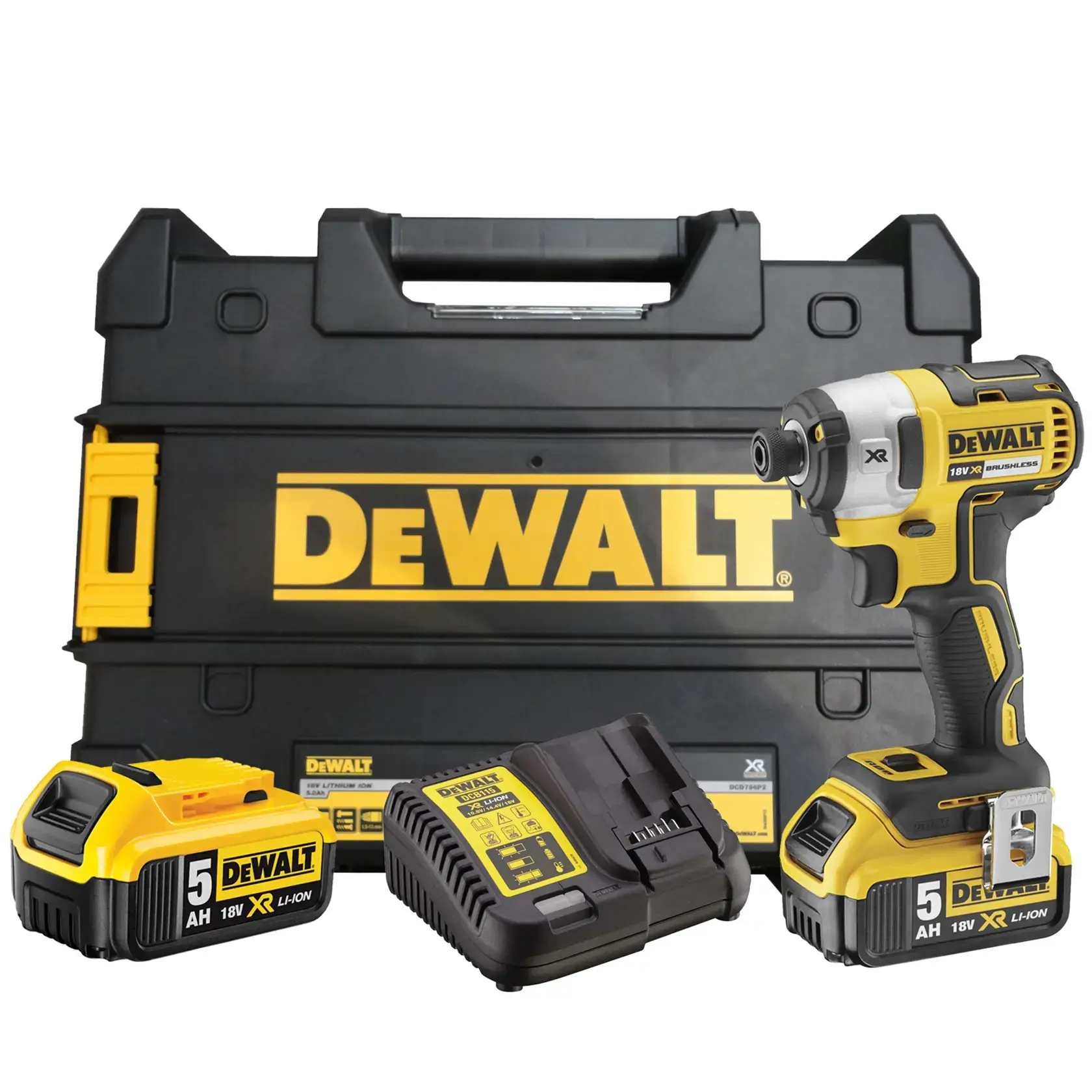 DEWALT DCF887P2T 18V 5.0Ah Çift Akülü Darbeli Tornavida