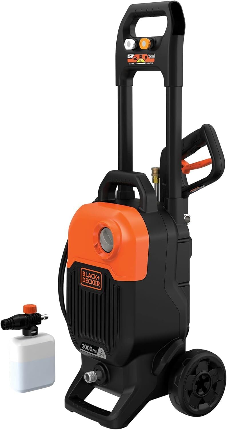 Black+Decker BEPW2000-QS 2000 Watt 150 Bar Basınçlı Yıkama Makinesi