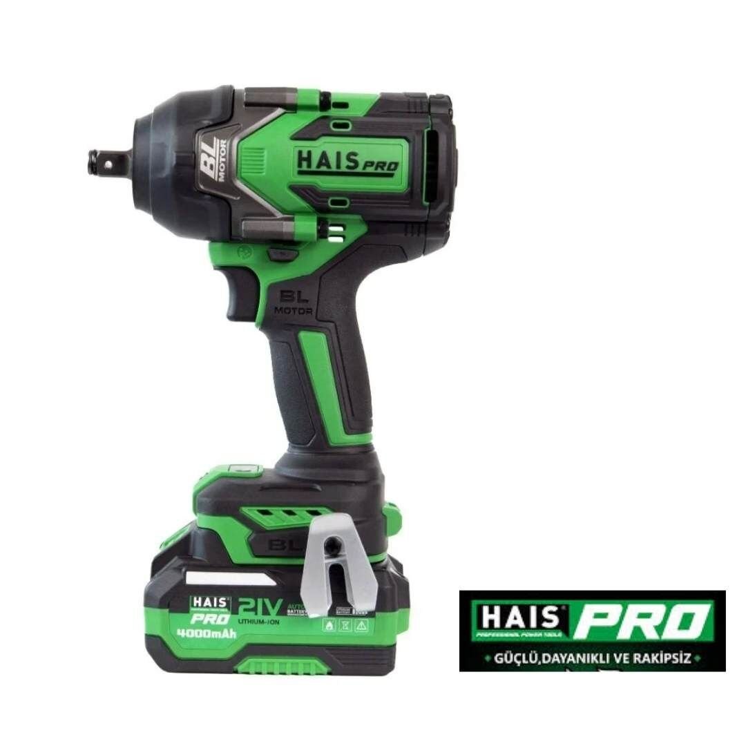 Haispro RB 810 21V 4.0Ah 1/2 1100 Nm Çift Akülü Darbeli Somun Sıkma