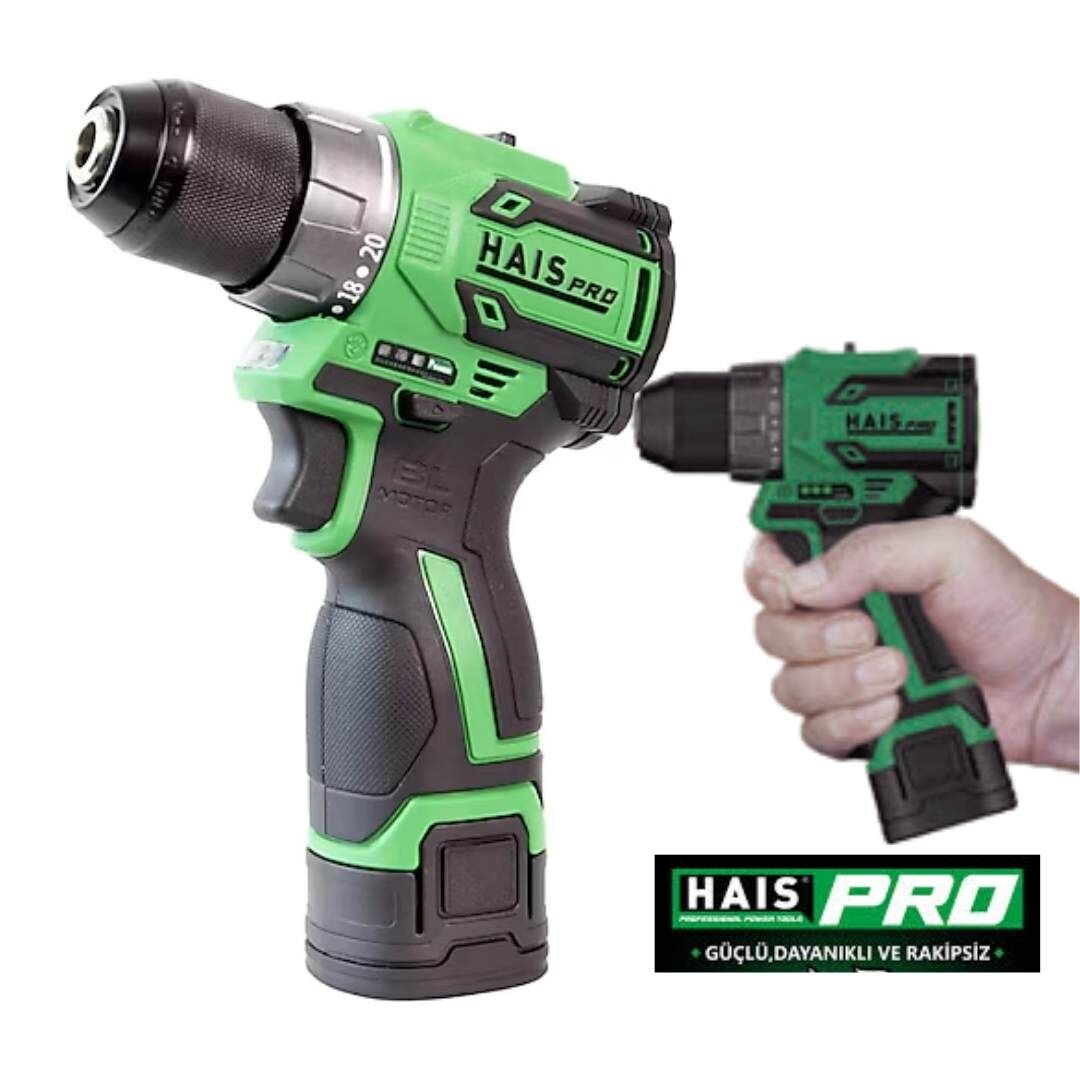 HaisPro RB-DB16 16V 2.0 Ah Çift Akülü Kömürsüz Vidalama Matkap