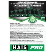 HaisPro JM-125A 21V 4.0Ah Çift Akülü Kömürsüz 125MM Avuç Taşlama
