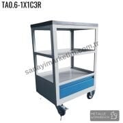 Metalle TA0.6-1X1C3R 1 Çekmece 3 Raf Çalışma Masası