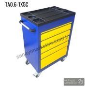 Metalle TA0.6-1X5C 5 Çekmece  Çalışma Masası