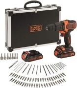 Black+Decker BDCHD18BAFC 18V 1.5Ah Çift Akülü 40nm Şarjlı Matkap