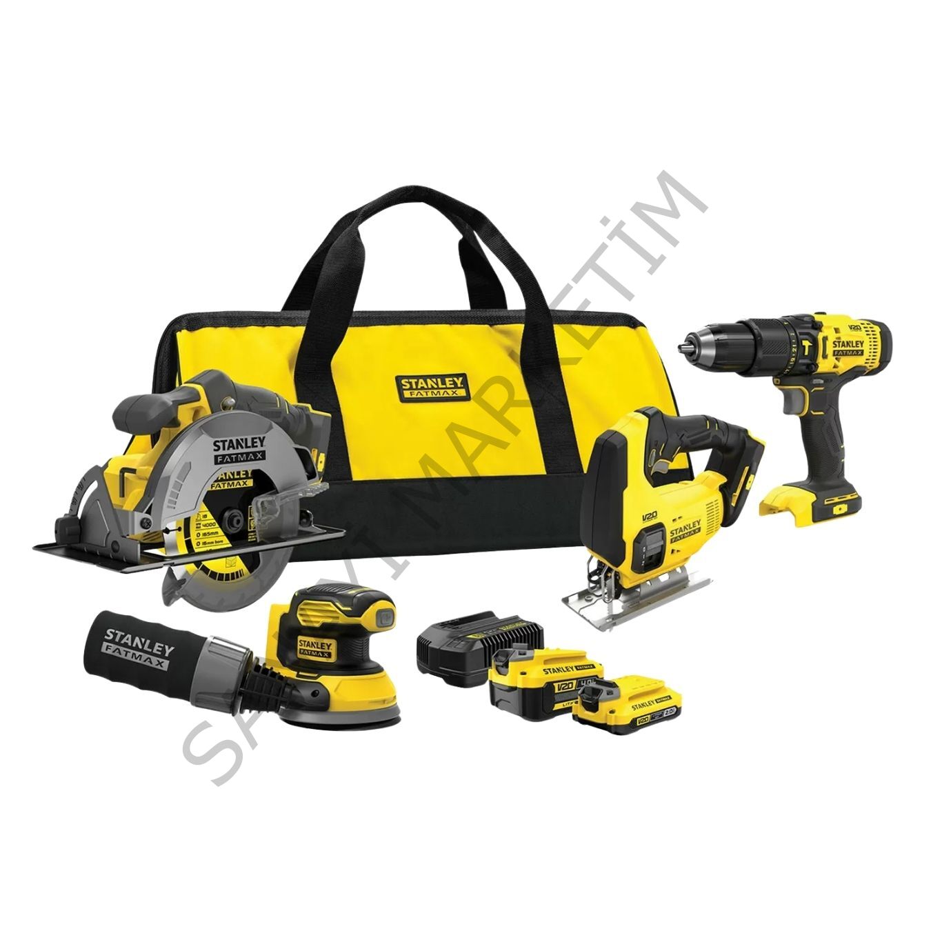 Stanley SFMCK412MDS 18V 4 lü Ağaç İşleri Seti