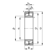 FAG 22318-E1-XL T41A Titreşimli Elek Rulmanı 90*190*64