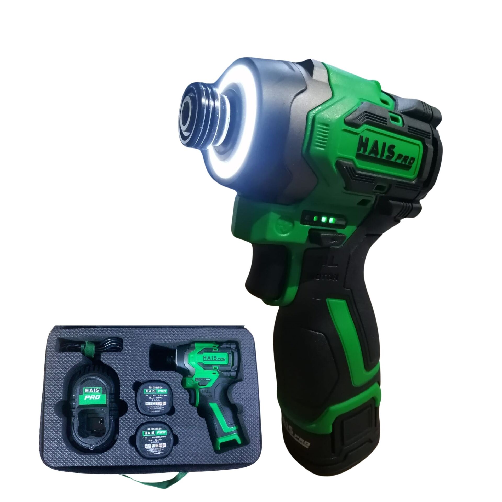 HaisPro 16V 2.0Ah Çift Akülü RB-SD1608L Bist Uç Vidalama Matkap