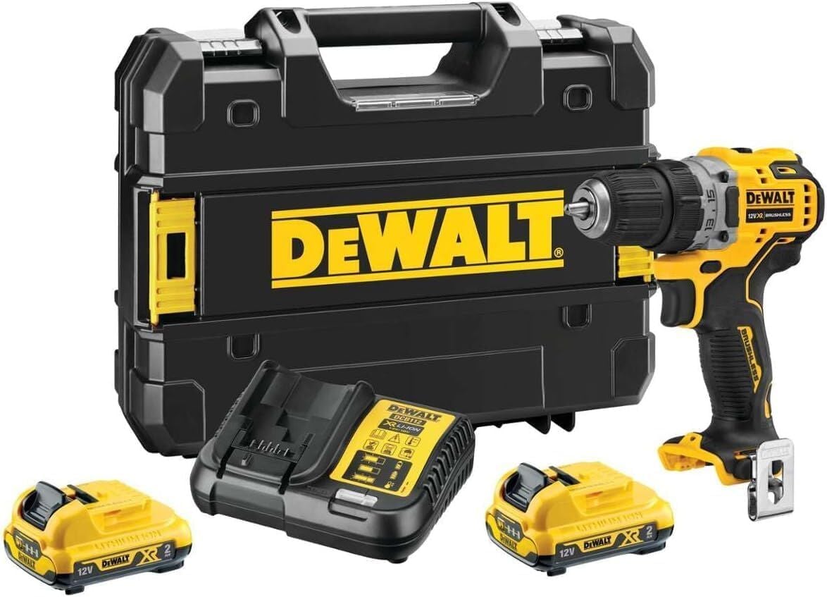 Dewalt DCD701D2-QW 12 V Li-Ion Çift Bataryalı Kömürsüz Vidalama Matkap