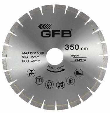 GFB 2376 Beton ve Asfalt Kesme Testeresi 350 x 60 - 40*3.3*15mm