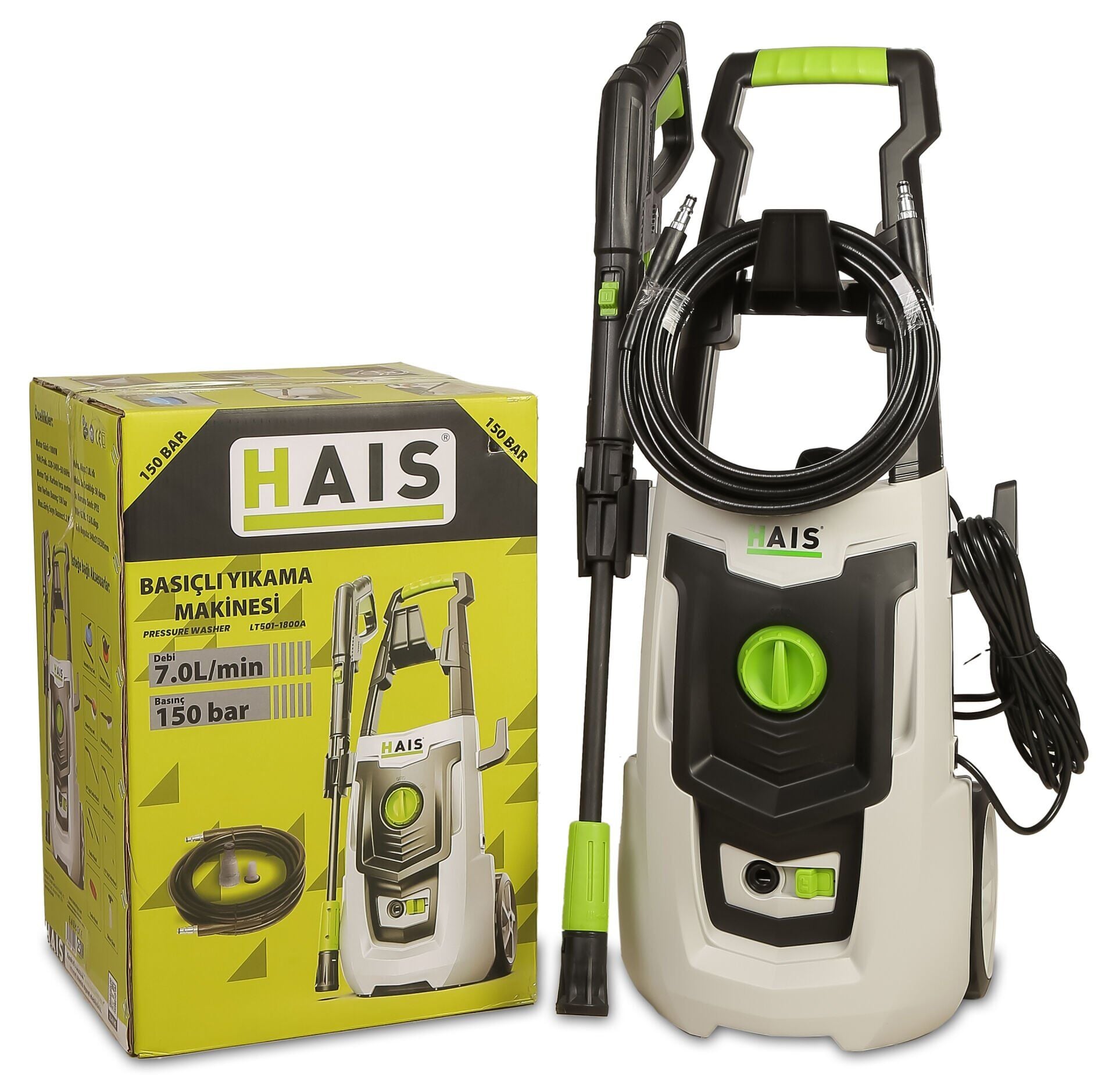 Hais LT501 150 Bar 1800W Basınçlı Yıkama Makinesi