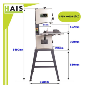 Hais MJ10 Şerit Testere Makinesi